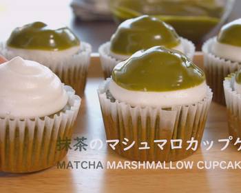 Ultimate, Prepare Matcha Marshmallow Cupcakes   Recipe Video Delicious Perfect