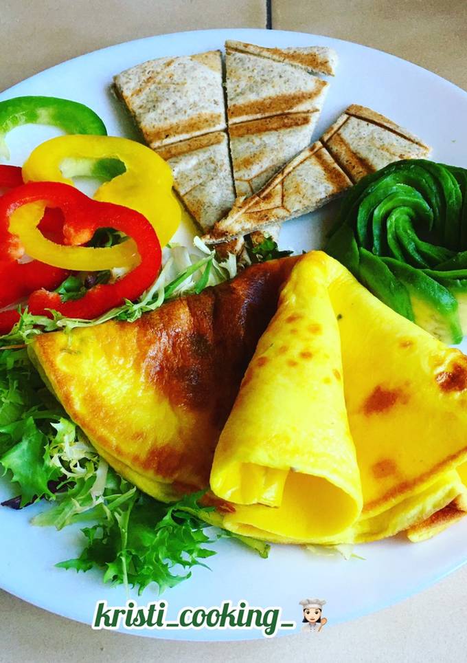 Омлет с творогом🍳