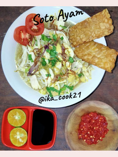 Foto resep Isi Piringku (Mangkokku): Nasi, Soto Ayam, dll