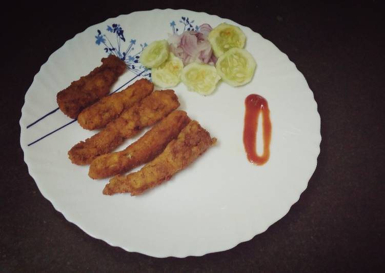 Recipe of Homemade Chicken puff strips