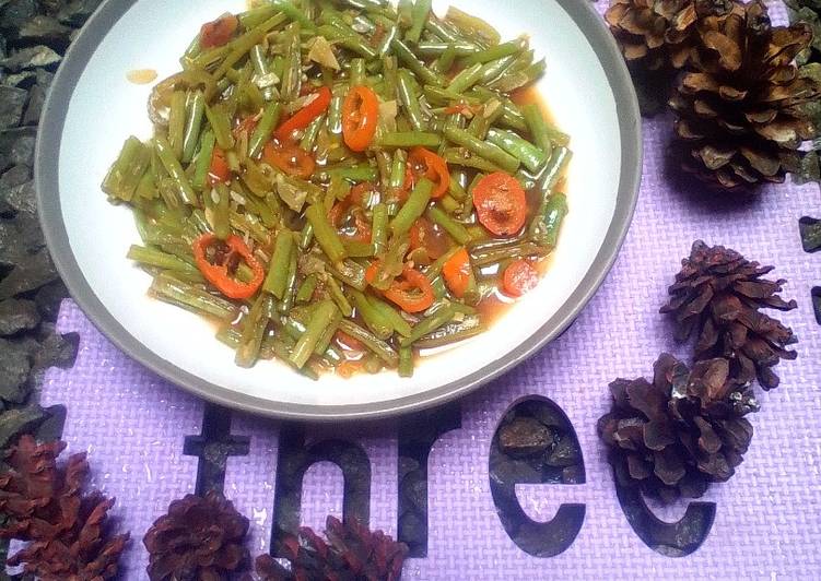 Resep Tumis buncis pedas simpel Anti Gagal