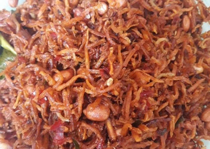 Resep termudah membuat Kering Kentang Ubi kuning sajian Lebaran dijamin sesuai selera
