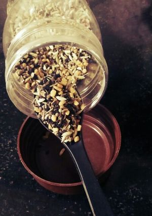 A picture of Panch phoron (used for enhancing the taste of indian cuisines).