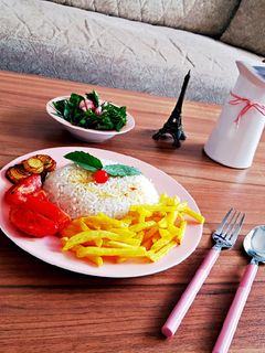 عکسی از دستور °•غذای ساده کته با سیب زمینی•°
