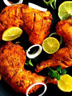A picture of Grilled Tandoori Chicken.