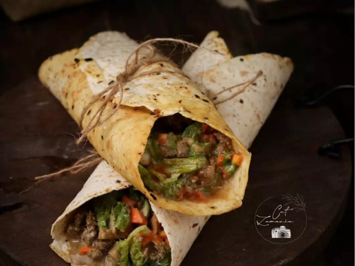 Anti Ribet, Bikin Tortilla beef kebab Simpel