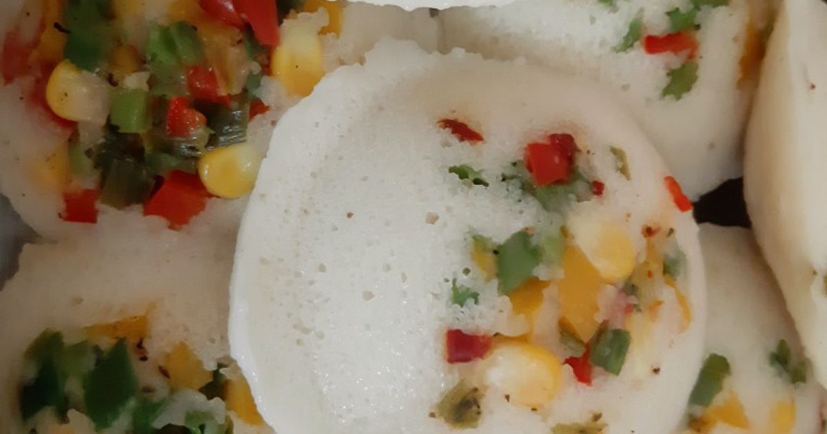 Rava Colorful Idli Recipe by Ila Palan - Cookpad