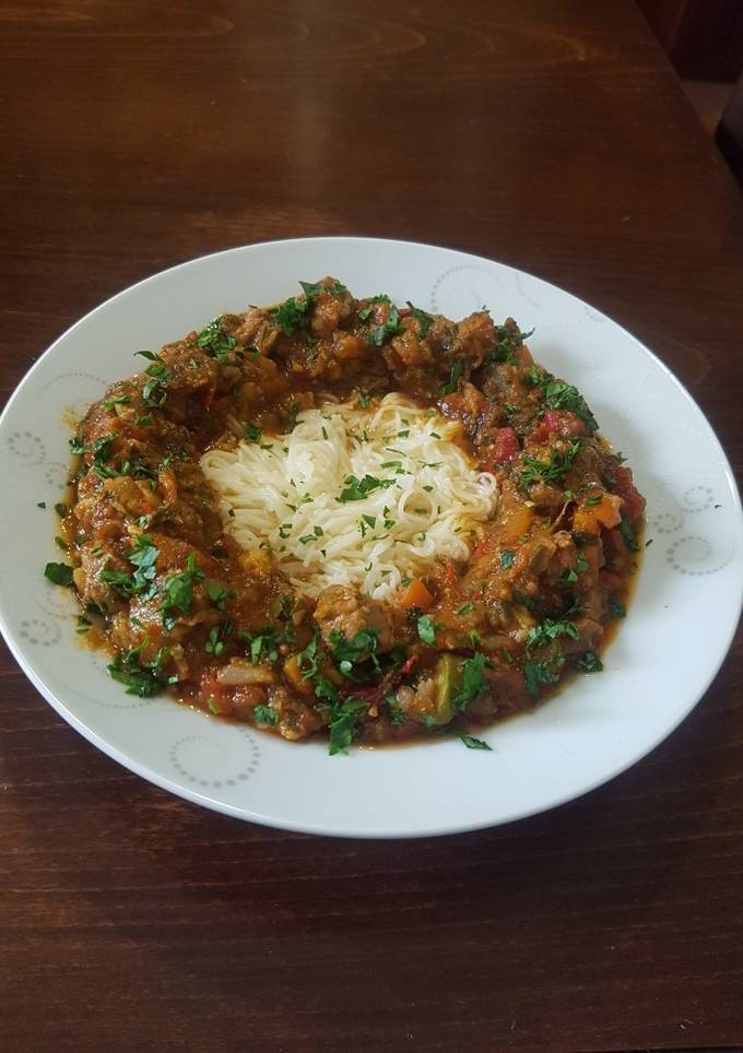 Раґу з телятиною і овочами