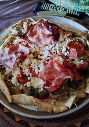 Una foto de Mi tarta grande berenjenas con ricotta