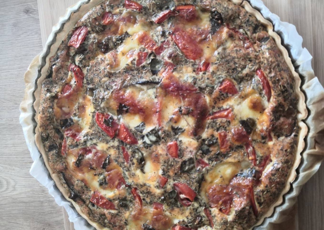 Quiche à la parmigiana,un peu d'Italie dans vos quiches