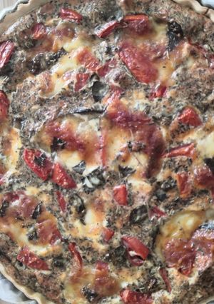 Une photo de Quiche à la parmigiana,un peu d'Italie dans vos quiches