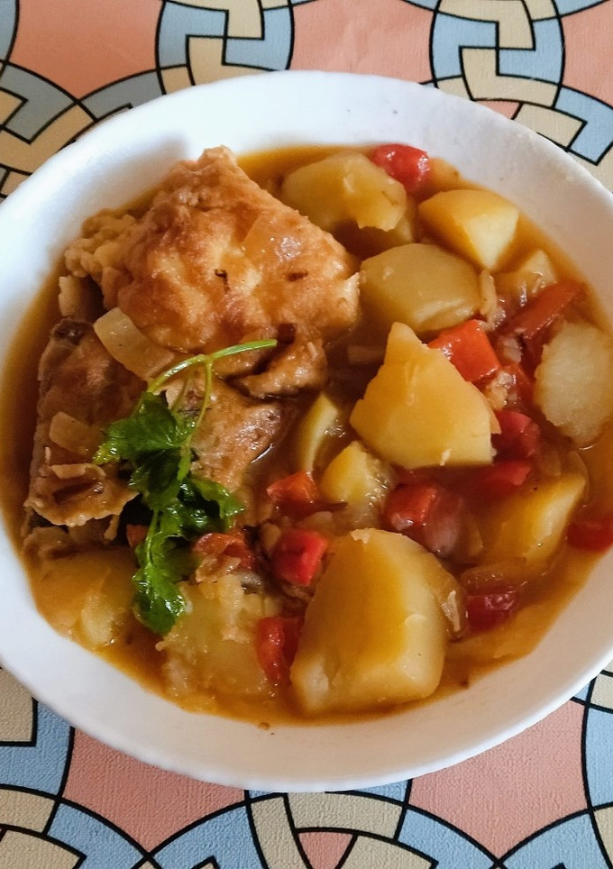 Una foto de Bacalao con patatas