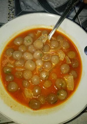 Foto resep Cilok kuah pedas