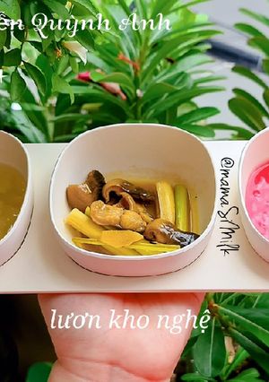 Hình của món Lươn kho sả nghệ.