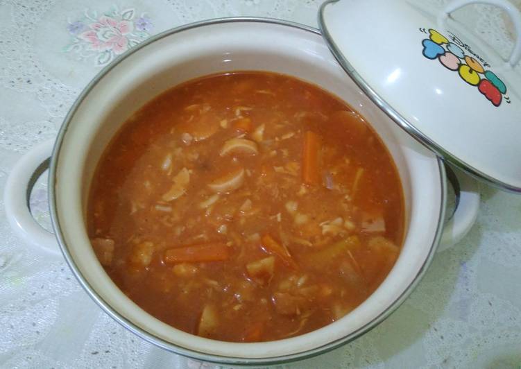 Resep Sop merah (tomat segar) 🍅, Bisa Manjain Lidah