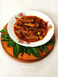 عکسی از دستور خورشت بامیه