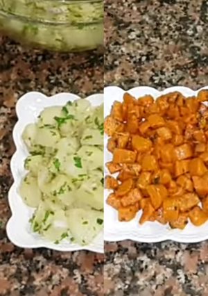 صورة لوصفة مقبلة بطاطس 🥔و جزر🥕🥙🥗🥗