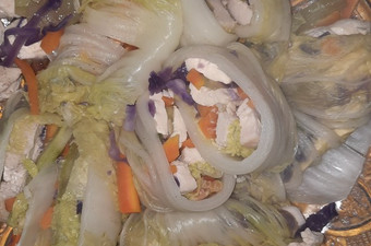 Anti Ribet, Memasak Sawi roll isi Ayam Bahan Sederhana
