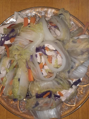 Cara Gampang Membuat Resep Sawi roll isi Ayam yang Bisa Manjain Lidah Anti Ribet, Mantap