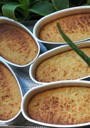 Hình của món Bánh khoai mì nướng sầu riêng.