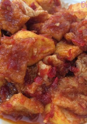 Foto resep Balado tahu kerupuk kulit