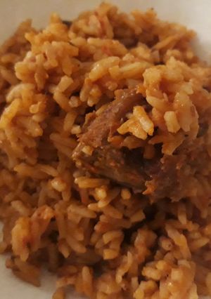 A picture of Sweet jollof rice.