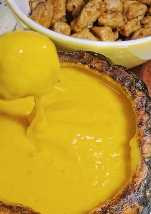 Una foto de Fondue de Zapallo