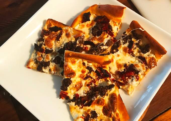 Recipe of Perfect Wagyu Hot Italian Sausage Flatbread