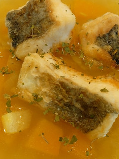 Una foto de Sopa de pescado frito
