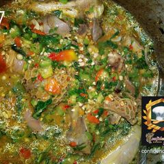 A picture of Rich okro soup.
