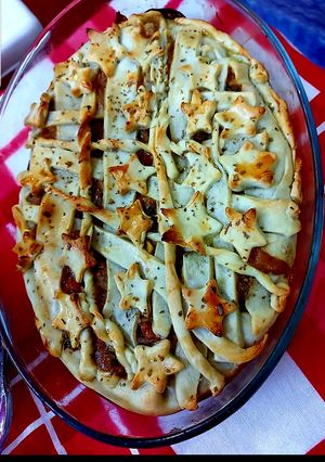 A picture of POT PIE CHICKEN pot pie.