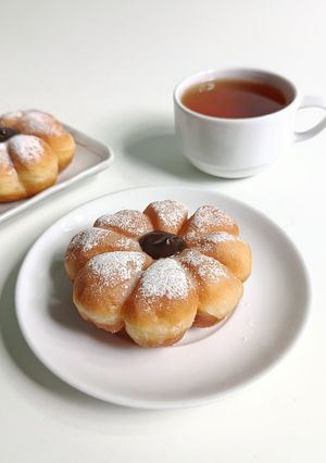 Foto resep Donat Bunga Empuk Tanpa Kentang