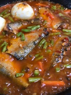 Foto resep Telur & sayur masak sarden pedas