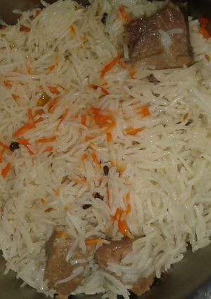 A picture of Mutton biryani.