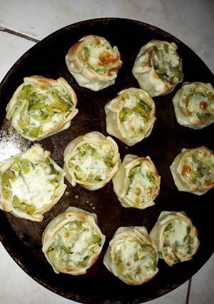 Una foto de Canastitas de zapallitos verdes