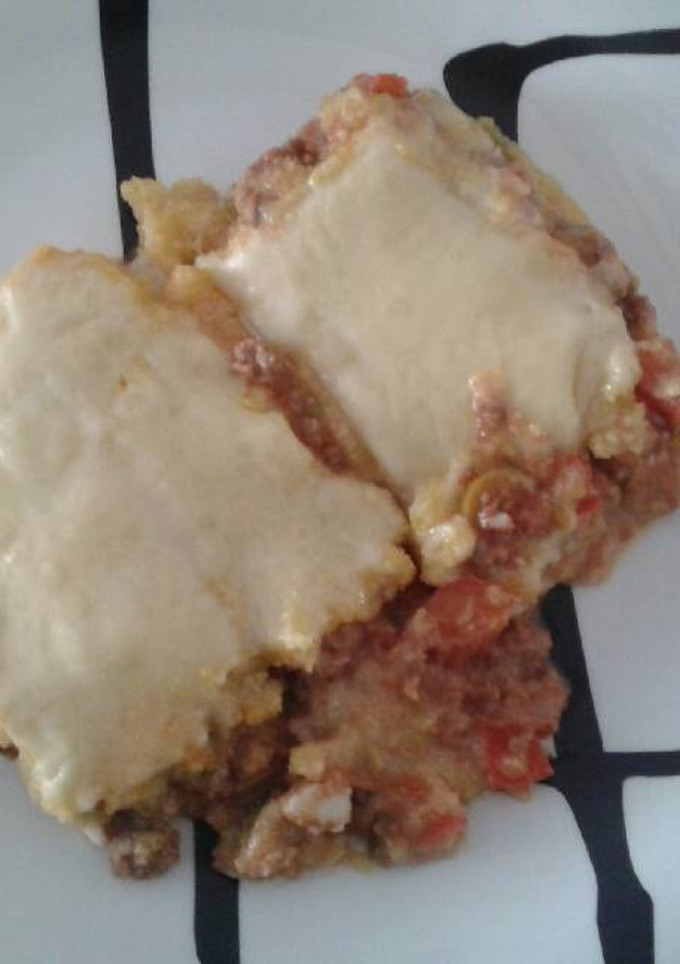 Una foto de Pastel de carne y polenta