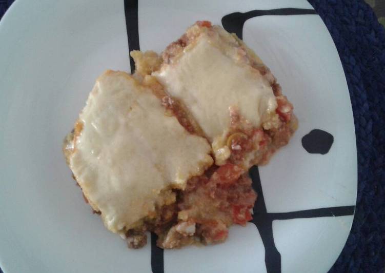 Pastel de carne y polenta