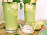 Pineapple Coconut Virgin Mojito Float #Seasonal Ingredients