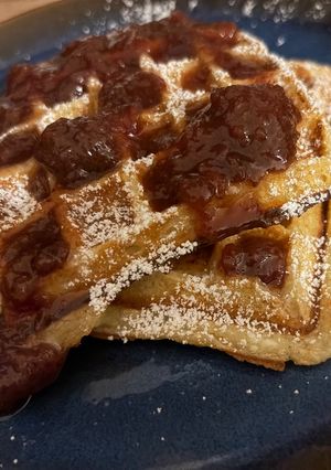 Túrós zablisztes gofri recept fotója