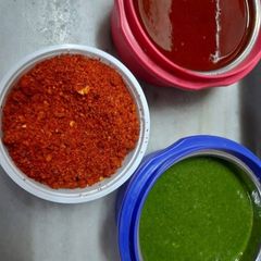 A picture of Coriander chutney.