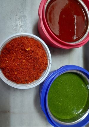 A picture of Coriander chutney.