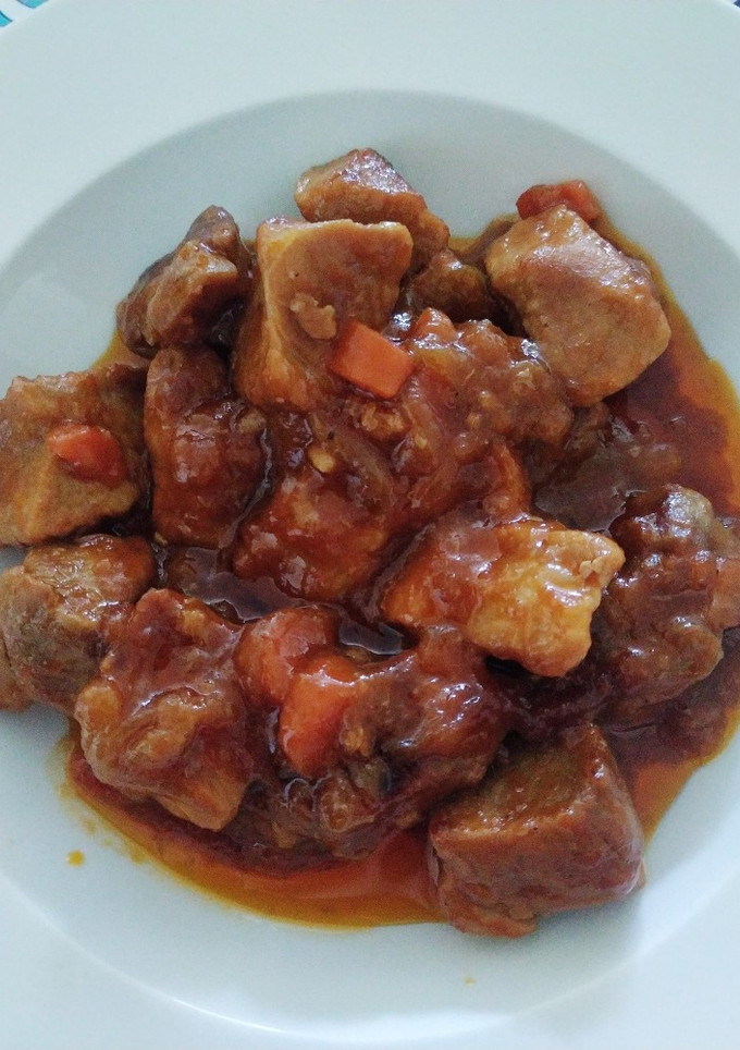 Una foto de Magro de cerdo en salsa