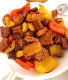 sườn non chay sốt