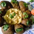 Chikpea Spinach Falafel with Hummus