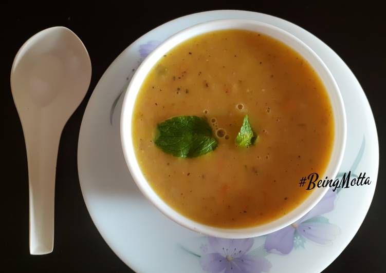 Recipe of Quick Minty Lentil Soup