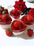 Panna cotta saus strawberry