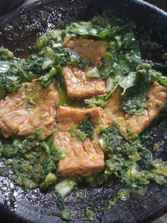 Foto resep Sambal kemangi penyet tempe