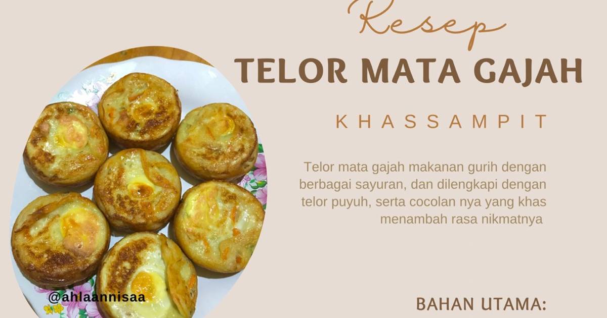 Resep Telor Mata Gajah Oleh Ahlaannisaa Cookpad