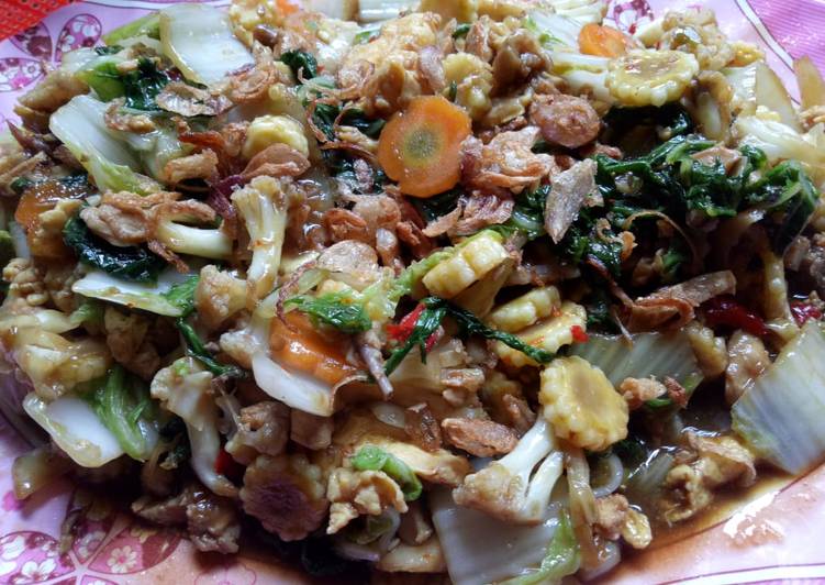 Capcay Goreng Ayam Telur