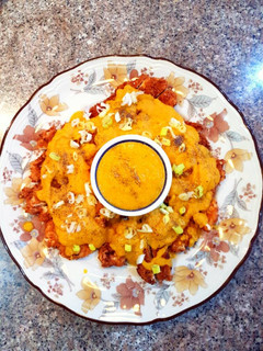 A picture of Chicken Katsu with Curry Sauce.